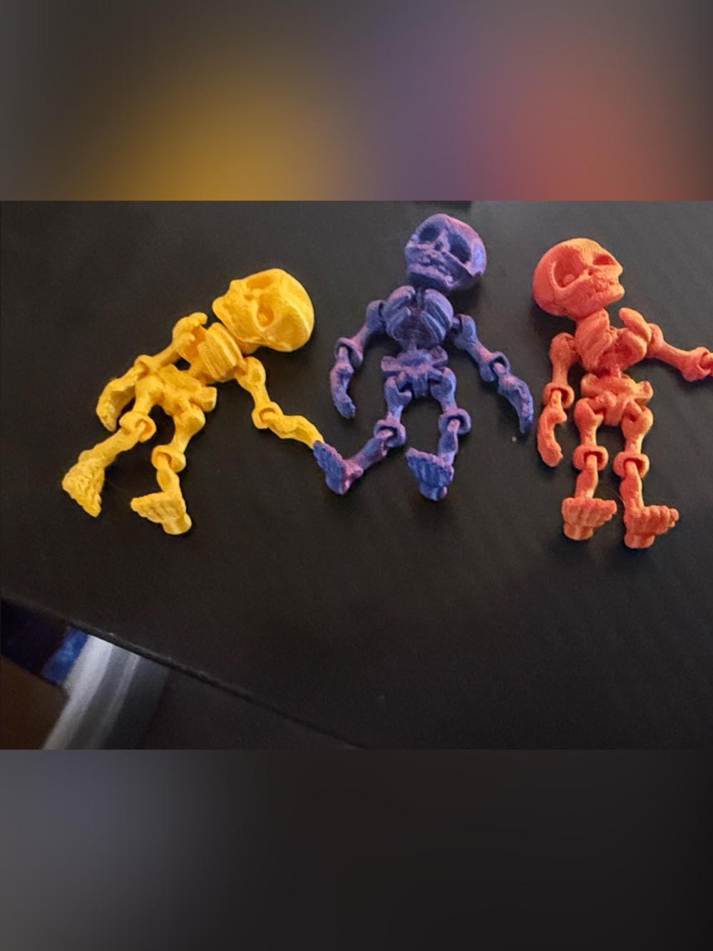 3D Printed Articulated Posable Skeleton Fidget Toy
